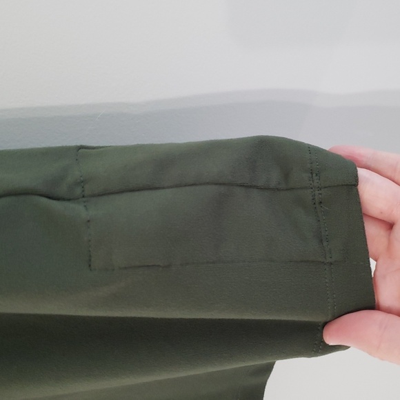 Title Nine Long Sleeve Mock Neck Dress  Green Medium Stretch Travel Athleisure - Picture 6 of 14